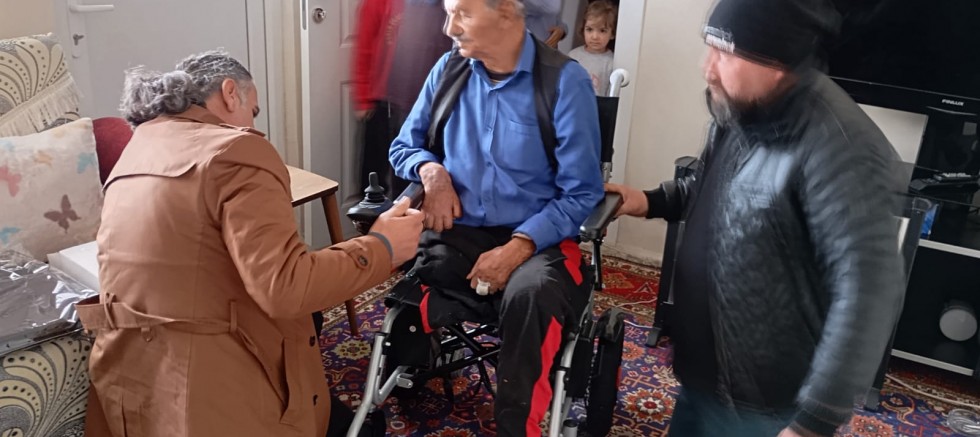 85 Yaşındaki Enver dede artık istediği gibi gezebilecek  