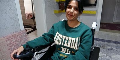  Fiziksel engelli kadın akülü tekerlekli sandalyesine kavuştu  