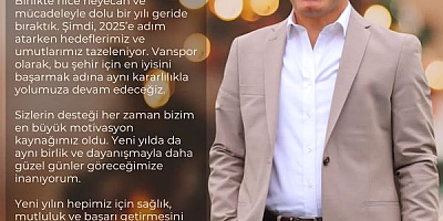 Vanspor FK Başkanı Erol Temel'den yeni yıl mesajı